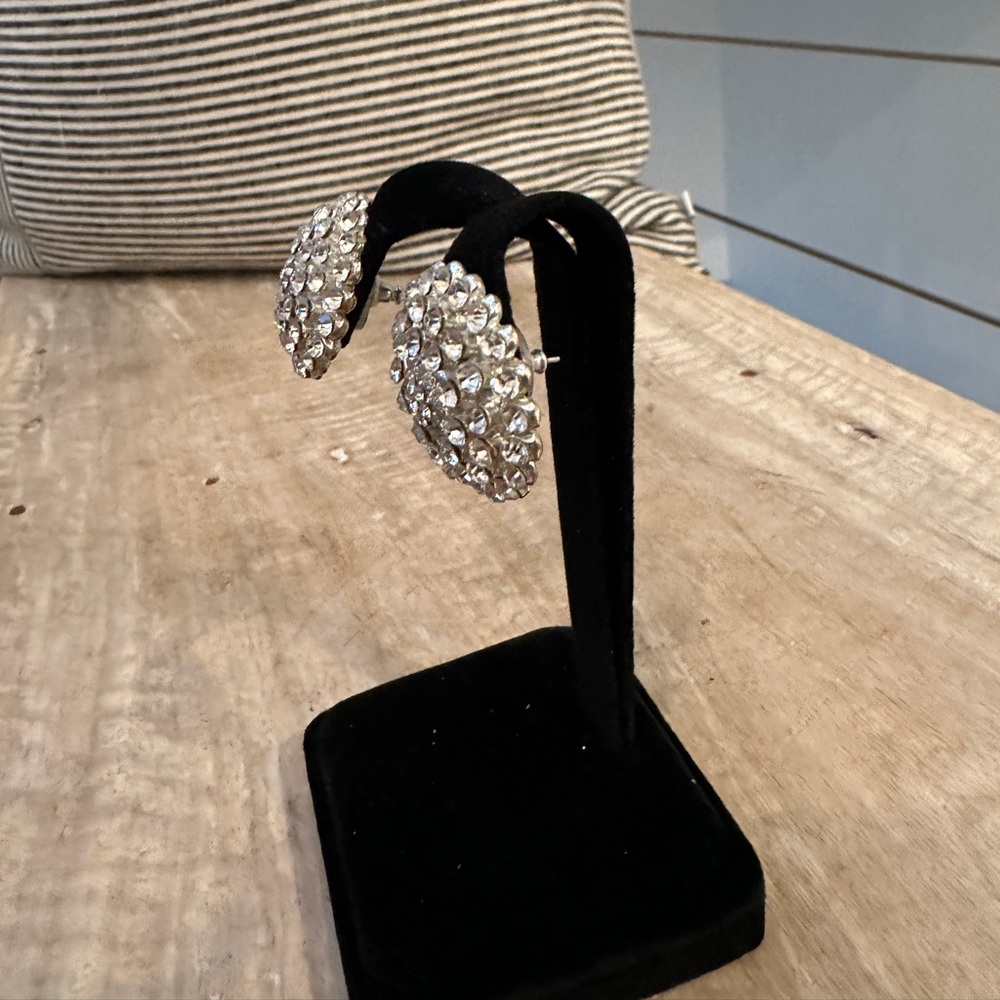 Windsor Sparkling Crystal Cluster Statement Stud … - image 3